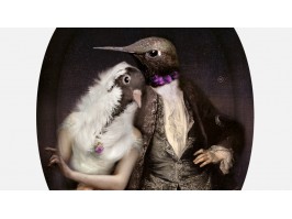 Padėklas-paveikslas THE LOVEBIRDS / Boudoir