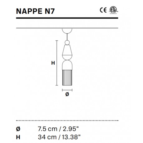 Pakabinamas šviestuvas NAPPE N7