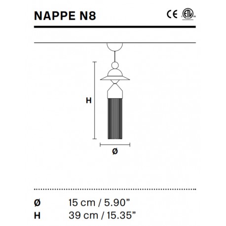 Pakabinamas šviestuvas NAPPE N8