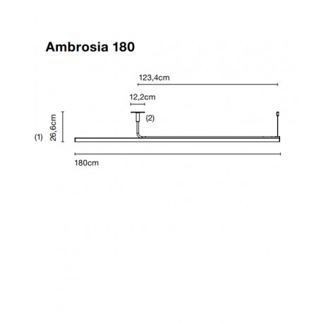 Lubinis šviestuvas AMBROSIA 180