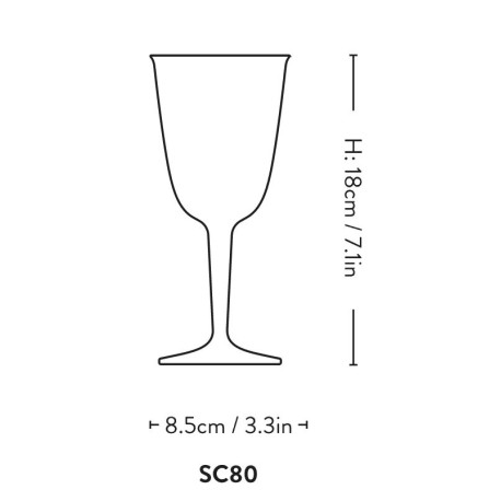Vyno taurės COLLECT SC80 / high