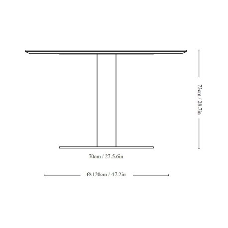 Stalas IN BETWEEN SK19 MARBLE