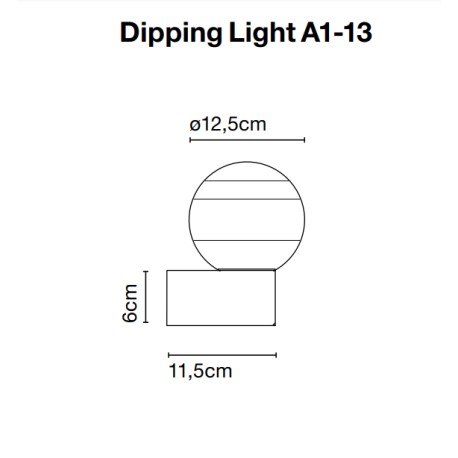 Sieninis šviestuvas DIPPING LIGHT A1-13