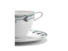 Kavos puodelio ir lėkštelės komplektas BLOSSOM MILK HIGH / Marni