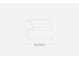 Modulinė sofa VINT BOUCLE / element left divan