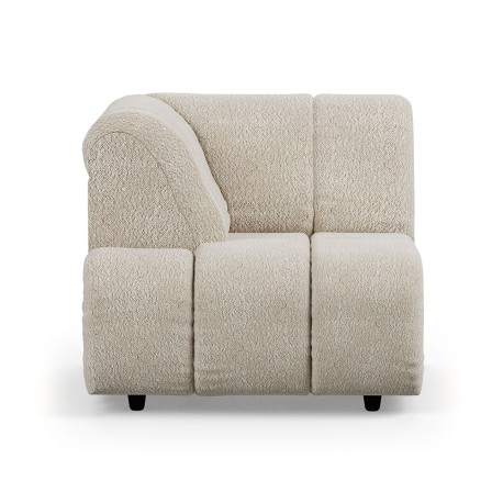 Modulinė sofa WAVE BOUCLE / element left high arm