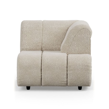 Modulinė sofa WAVE BOUCLE / element right high arm