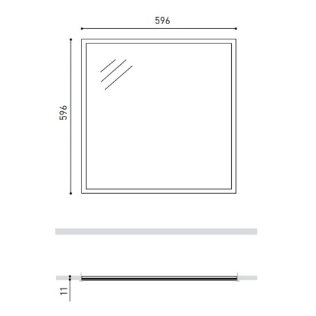 Įleidžiama LED panelė OFFICE