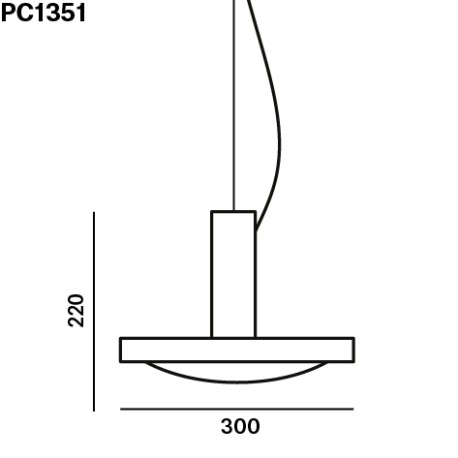 Pakabinamas šviestuvas CONVEX S