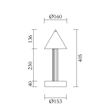 Stalinis šviestuvas PROFILES / cone