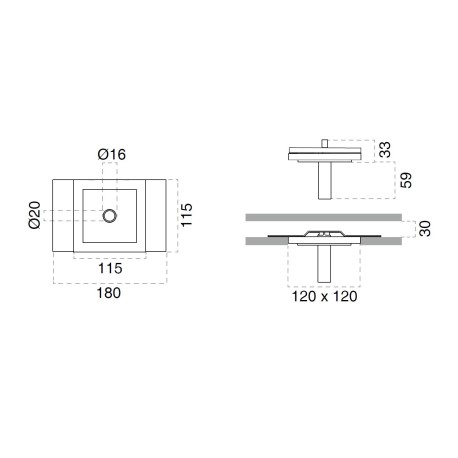 Priglaistomas šviestuvas MINILED LINE 4253A