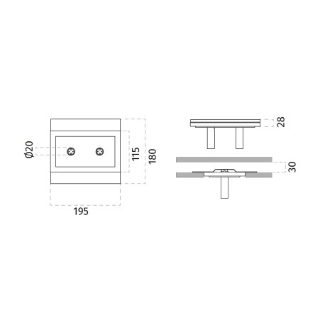 Priglaistomas šviestuvas MINILED DOL 4253B