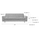 Sofa JEAN 2.5 SEATER