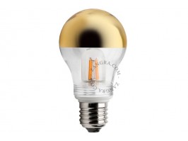 2.5W LED E27 lemputė MIRROR CROWN GOLD, 2200K